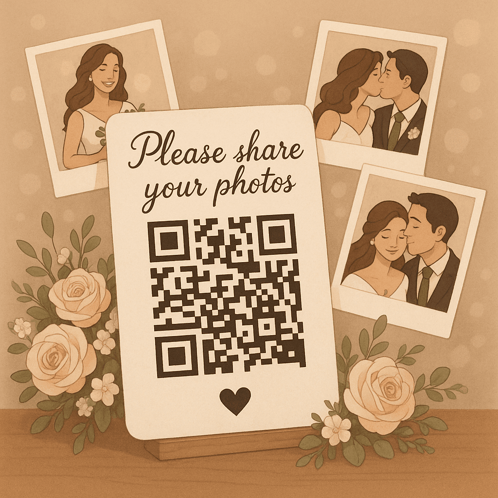 Best Places to Display Your QR Code for Wedding Photos
