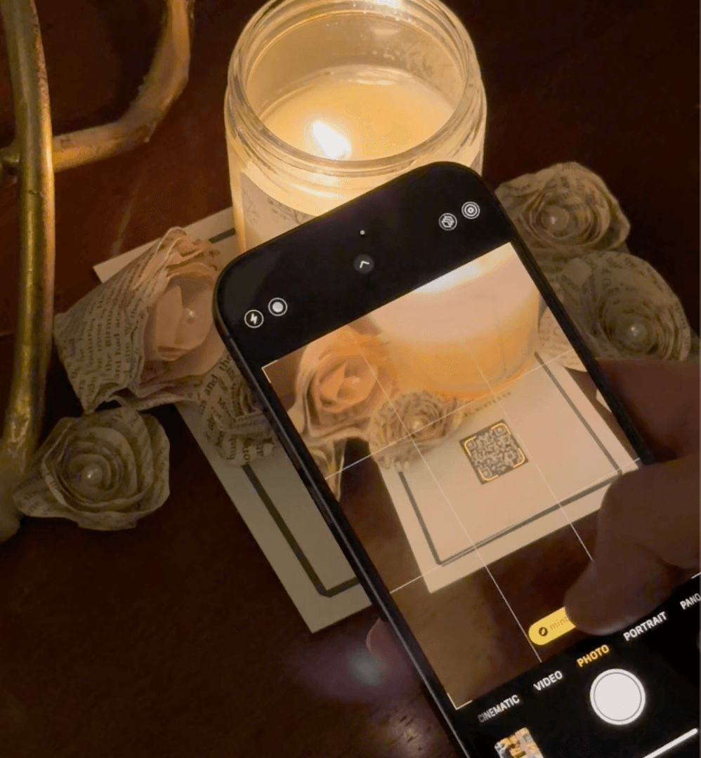 How do I create a QR code to share pictures from my wedding?