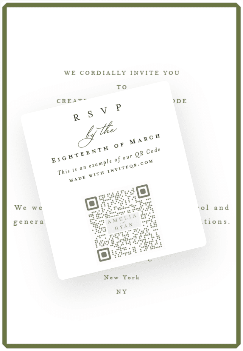 Where to Put the RSVP QR Code on Your Wedding Invitation