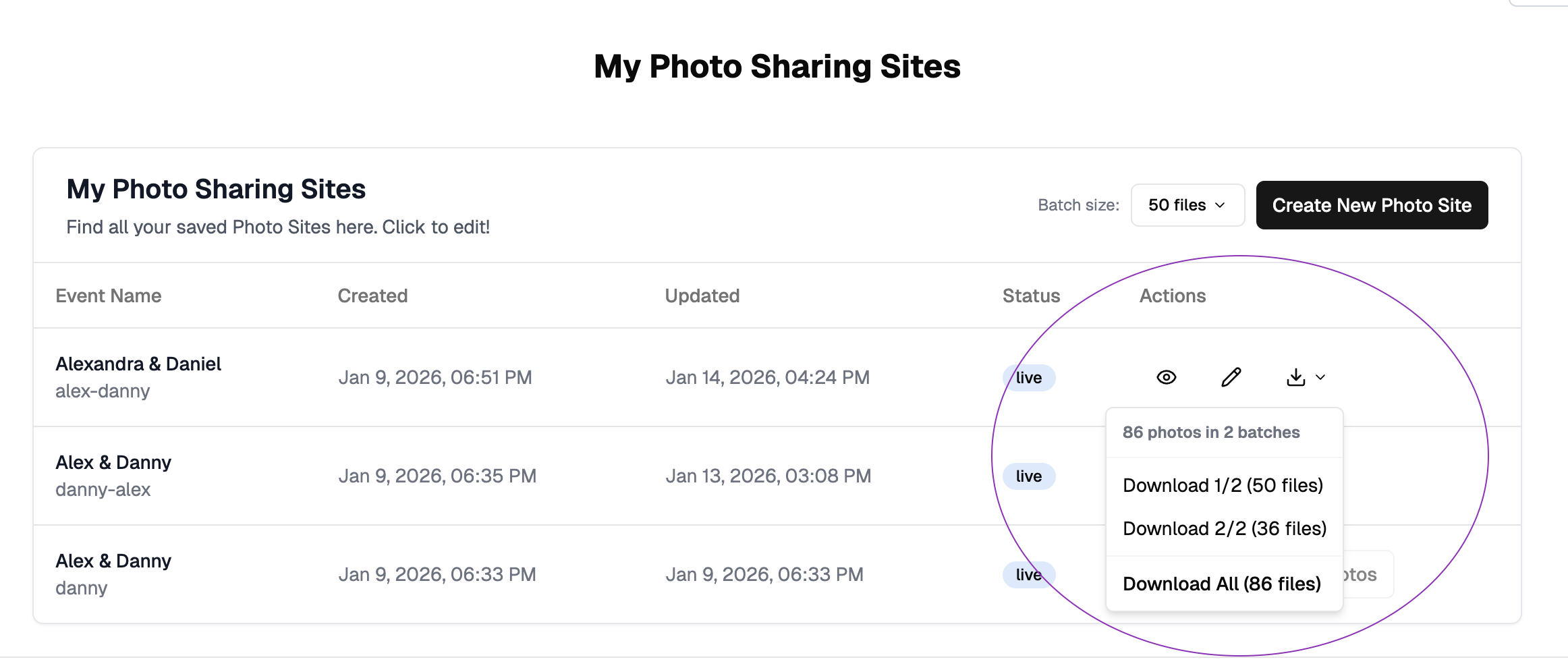 Download all photos in original quality