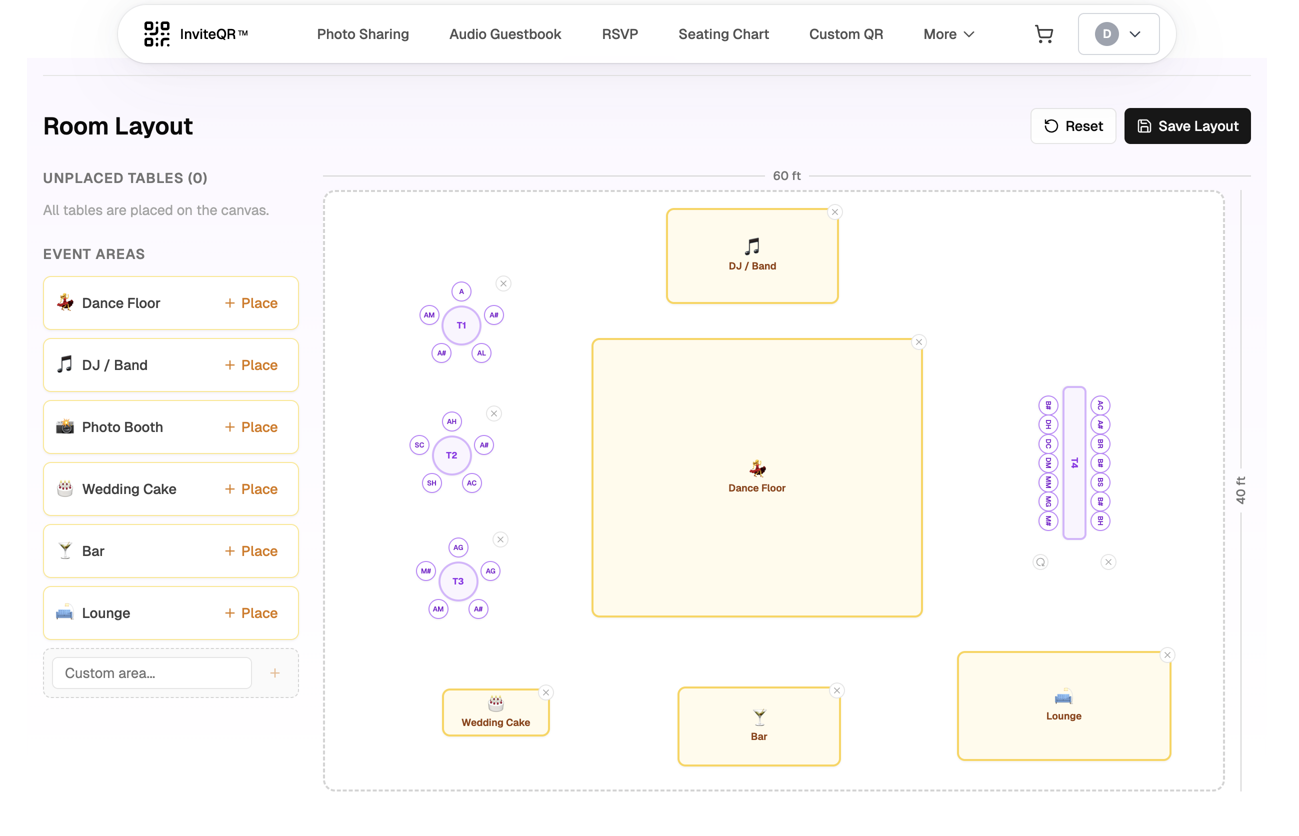 Seating Chart Layout Preview